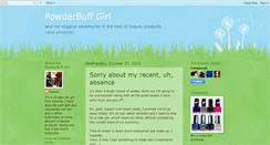 Desktop Screenshot of powderbuffgirl.blogspot.com
