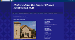 Desktop Screenshot of historicjohnthebaptist.blogspot.com