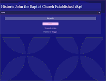 Tablet Screenshot of historicjohnthebaptist.blogspot.com