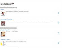 Tablet Screenshot of lenguapare09.blogspot.com