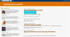Desktop Screenshot of blogosferaantizp.blogspot.com