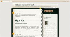 Desktop Screenshot of midiariomusicalpersonal.blogspot.com