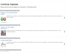 Tablet Screenshot of cronicastoposas.blogspot.com