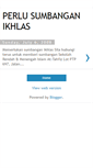 Mobile Screenshot of bantuan-ikhlas.blogspot.com