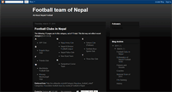 Desktop Screenshot of nepalifooty.blogspot.com