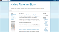 Desktop Screenshot of kalles-abnehm-story.blogspot.com