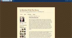 Desktop Screenshot of inrhythmwiththehorse.blogspot.com