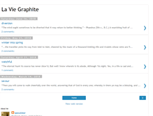 Tablet Screenshot of laviegraphite.blogspot.com