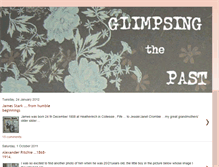 Tablet Screenshot of glimpsingthepast.blogspot.com