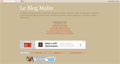 Desktop Screenshot of leblogmalin.blogspot.com