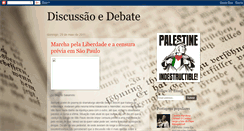 Desktop Screenshot of discussaoedebate.blogspot.com