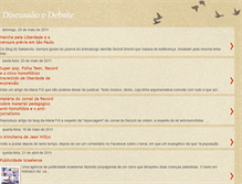 Tablet Screenshot of discussaoedebate.blogspot.com