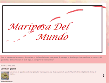 Tablet Screenshot of mariposa-del-mundo.blogspot.com