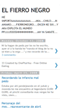Mobile Screenshot of elfierronegro.blogspot.com
