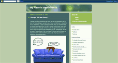 Desktop Screenshot of myplaceintheuniverse.blogspot.com
