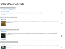 Tablet Screenshot of chloesplacetocreate.blogspot.com