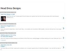 Tablet Screenshot of headdressdesigns.blogspot.com