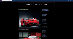 Desktop Screenshot of ferrari-cars-gallery.blogspot.com