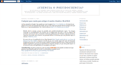 Desktop Screenshot of ciencia-o-pseudociencia.blogspot.com