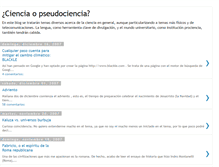 Tablet Screenshot of ciencia-o-pseudociencia.blogspot.com