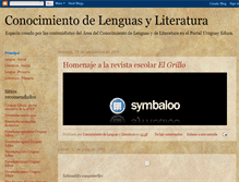 Tablet Screenshot of conocimientodelenguayliteratura.blogspot.com