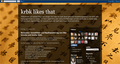 Desktop Screenshot of krbk-likes-that.blogspot.com