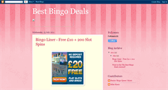 Desktop Screenshot of bestbingodeals.blogspot.com