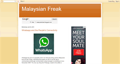 Desktop Screenshot of malaysianfreak.blogspot.com