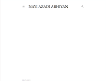 Tablet Screenshot of nayiazadiabhiyan.blogspot.com