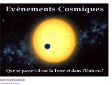 Tablet Screenshot of evenementscosmiques.blogspot.com