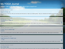 Tablet Screenshot of my-yogajournal.blogspot.com