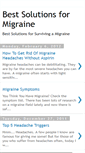 Mobile Screenshot of bestsolutionsformigraine.blogspot.com