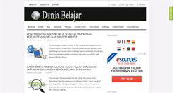 Desktop Screenshot of dunia-belajar.blogspot.com