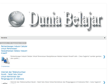 Tablet Screenshot of dunia-belajar.blogspot.com