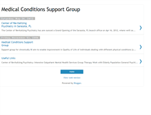 Tablet Screenshot of medical-conditions-support-group.blogspot.com