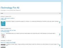 Tablet Screenshot of itech4all.blogspot.com