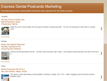 Tablet Screenshot of dentalpostcardsmarketing.blogspot.com