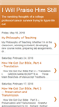 Mobile Screenshot of i-will-praise-him-still.blogspot.com
