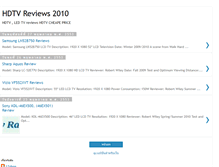 Tablet Screenshot of hdtv-reviews-2010.blogspot.com