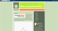 Desktop Screenshot of beckyscommunicationblog.blogspot.com