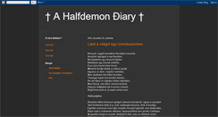Desktop Screenshot of halfdemondiary.blogspot.com