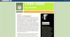 Desktop Screenshot of holy-disorder.blogspot.com