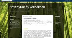 Desktop Screenshot of novenyek-lakasban.blogspot.com