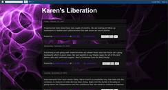 Desktop Screenshot of karensliberation.blogspot.com