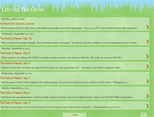 Tablet Screenshot of lifeonthegrow.blogspot.com