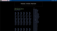 Desktop Screenshot of dodge-viper-pics.blogspot.com