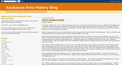 Desktop Screenshot of kaukaunahistory.blogspot.com