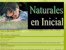 Tablet Screenshot of naturaleseninicial.blogspot.com