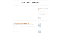 Desktop Screenshot of new-cars-reviews.blogspot.com