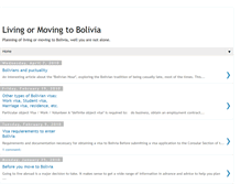Tablet Screenshot of livininbolivia.blogspot.com